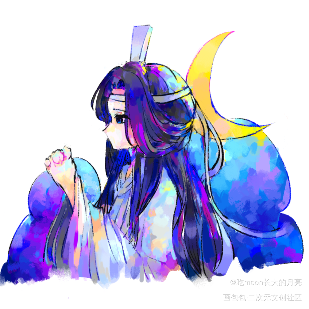 6.10_魔道祖师蓝忘机·魔道祖师魏无羡·魔道祖师蓝忘机魏无羡绘画作品