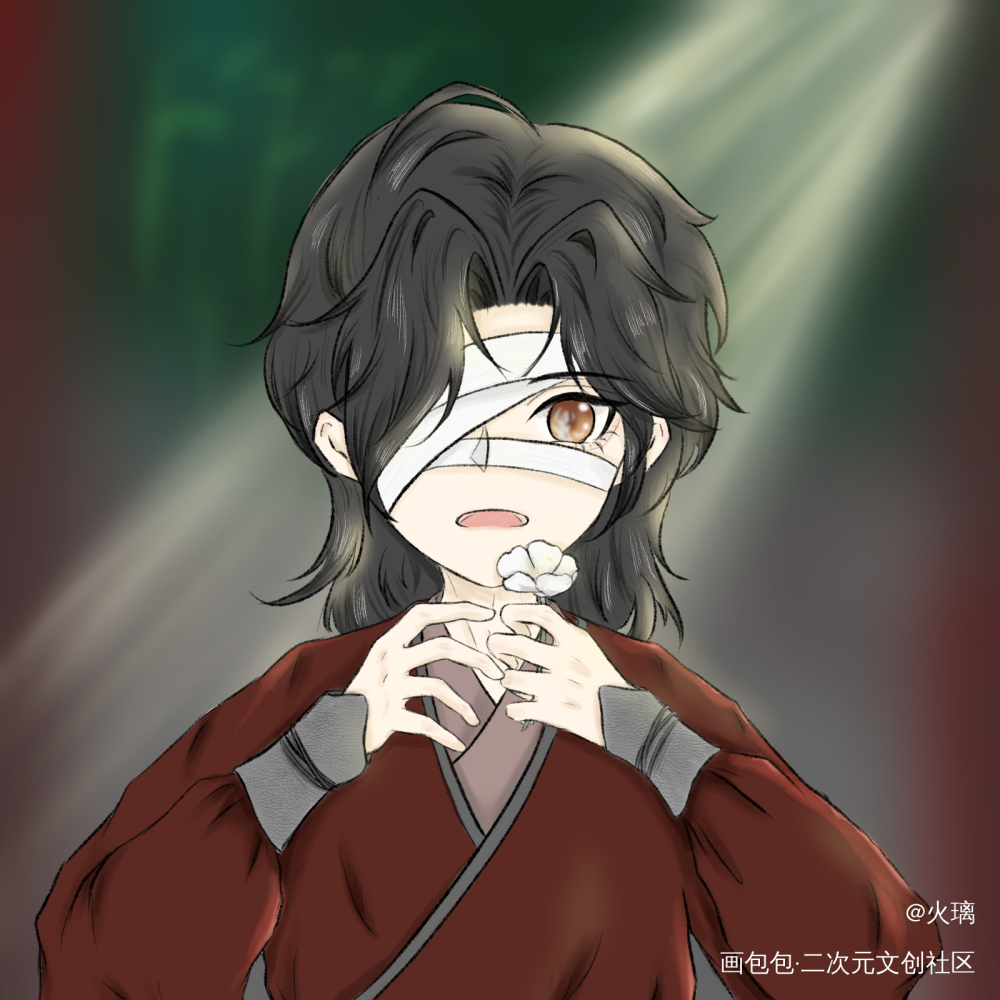 花花生日快乐！！！！！_天官赐福花城绘画作品