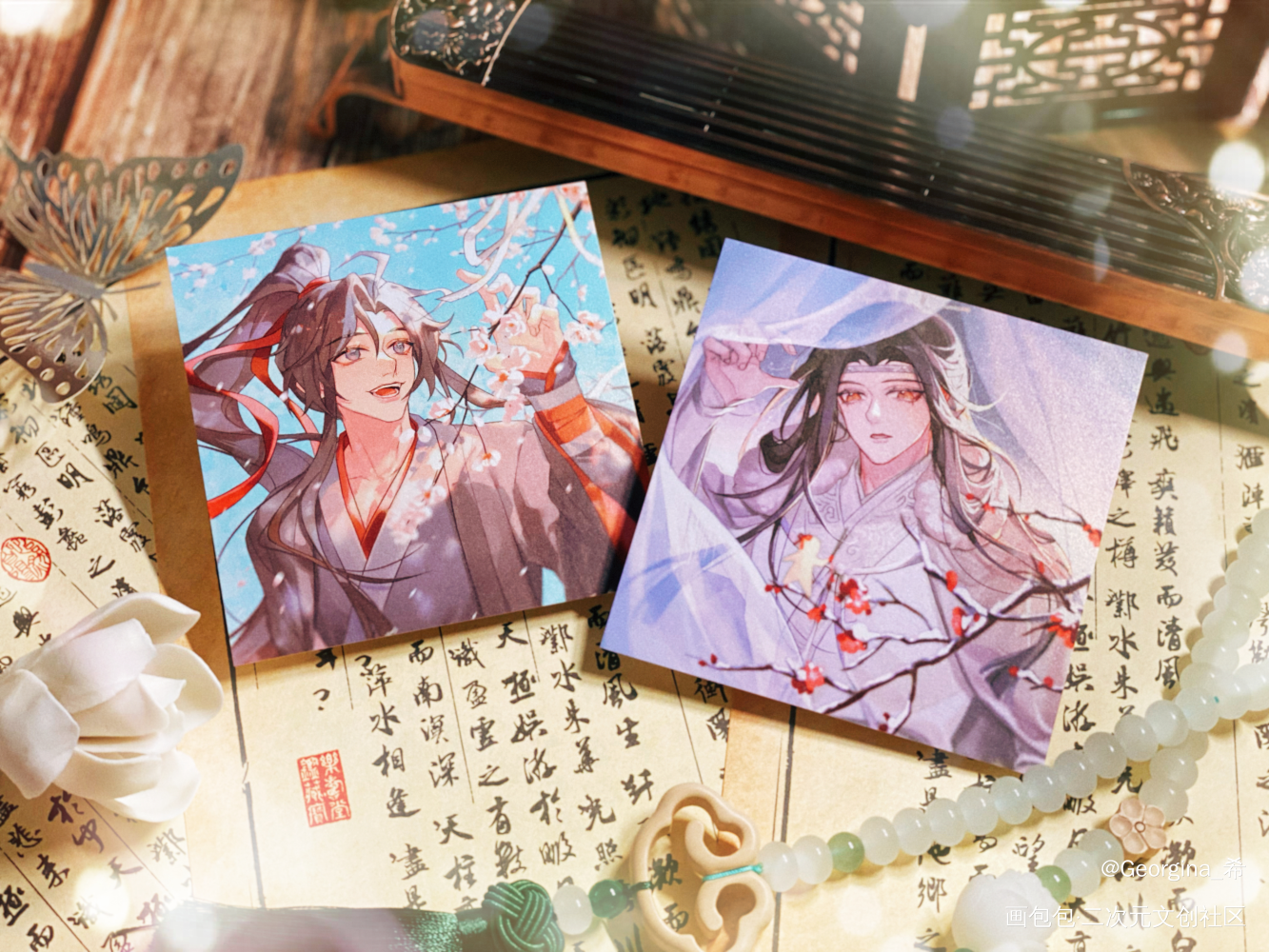 _魔道祖师蓝忘机·魔道祖师魏无羡·魔道祖师绘画作品
