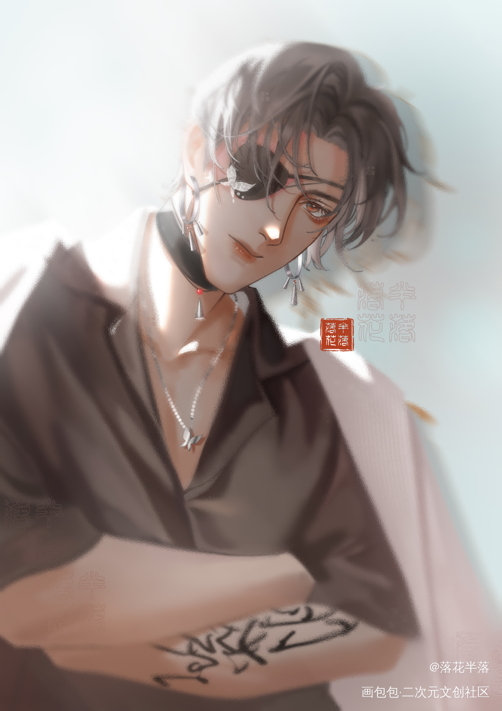 花城_天官赐福绘画作品