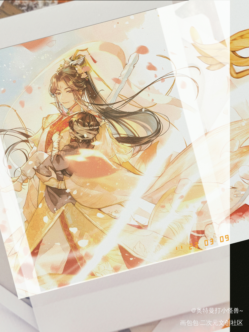 神武大街，惊鸿一瞥_天官赐福花怜绘画作品