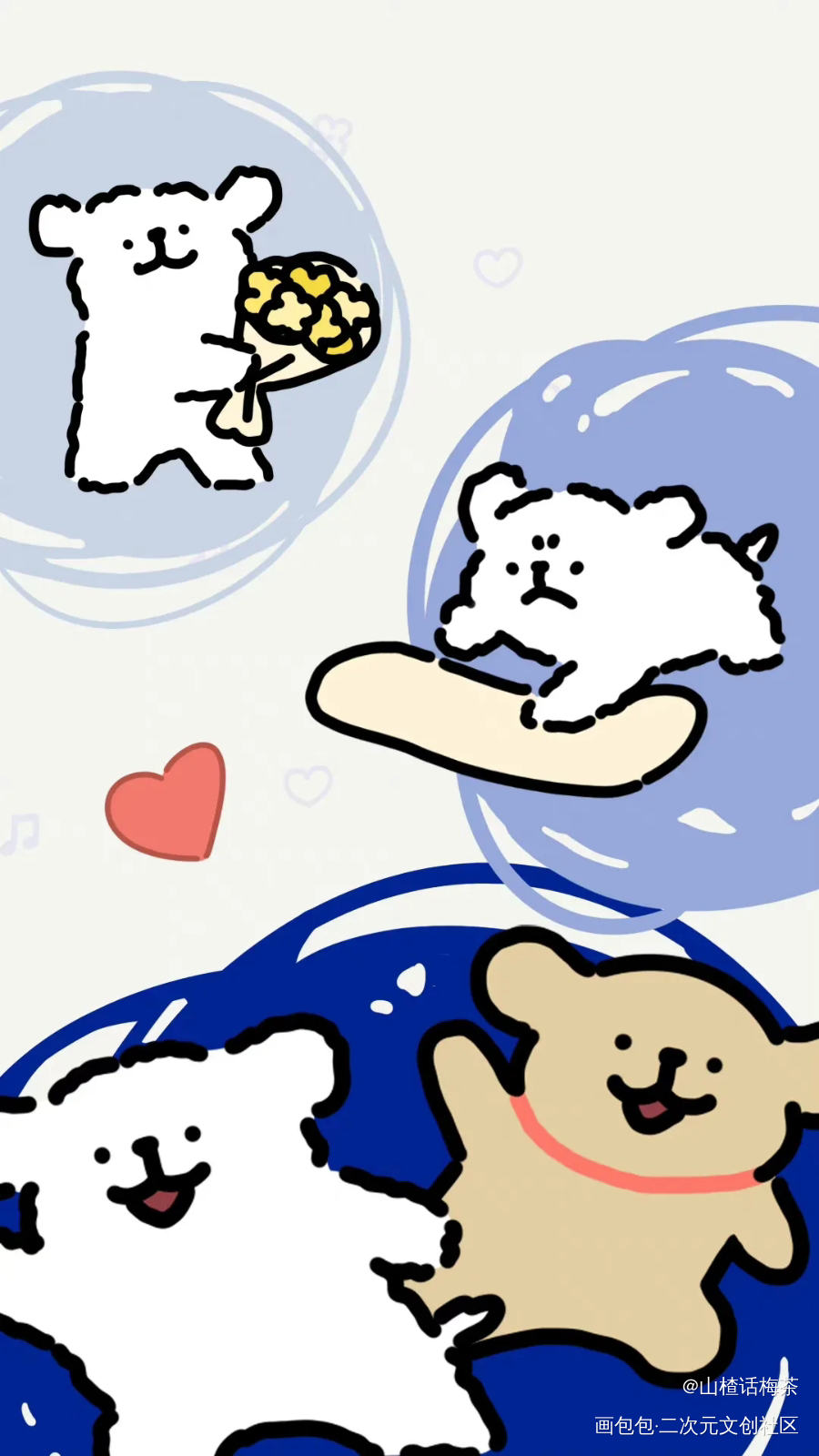 线条小狗🌲_绘画作品