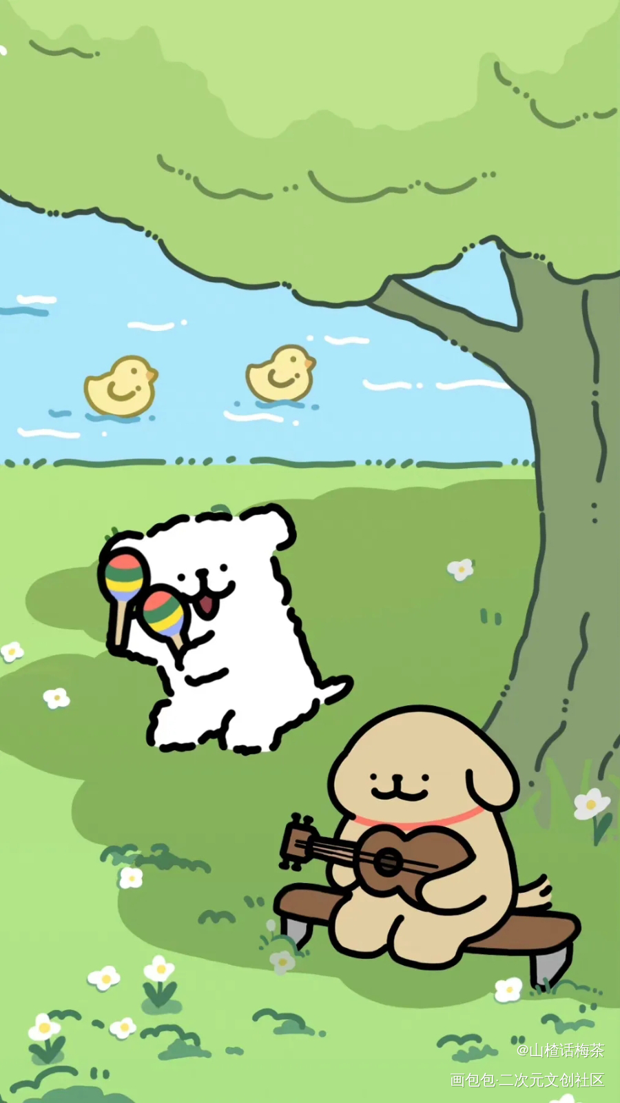 线条小狗🌲_绘画作品
