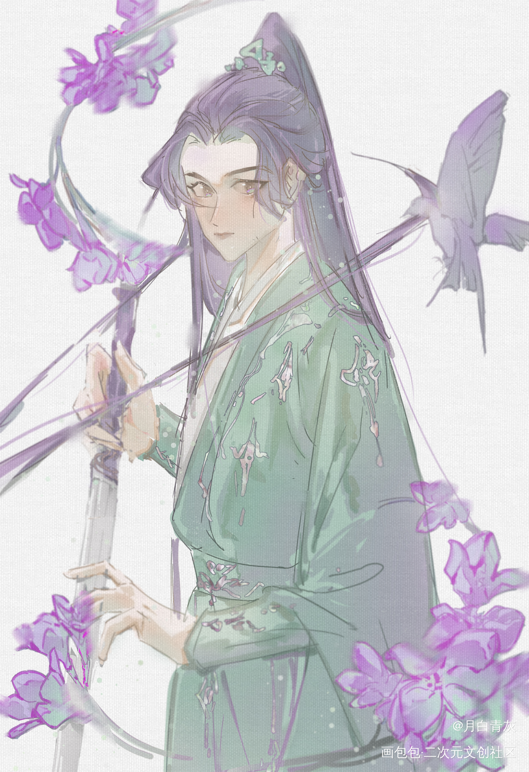 萧秋水_萧秋水赴山海绘画作品