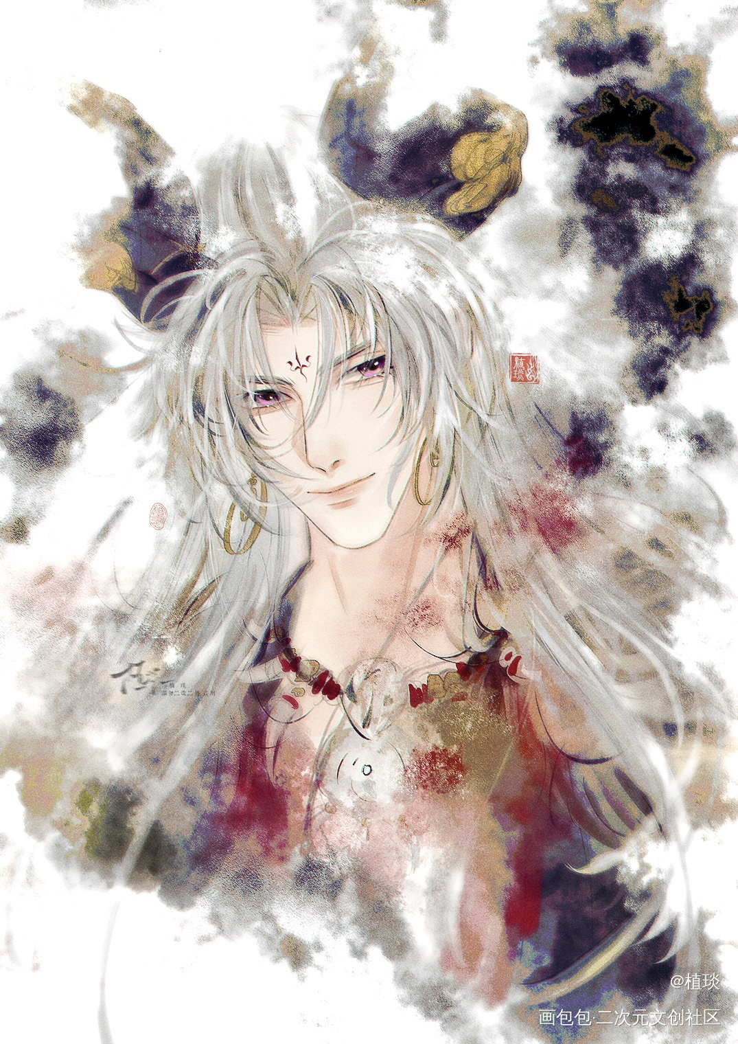 查理苏 烧烤魔王_光与夜之恋查理苏创作日常绘画作品
