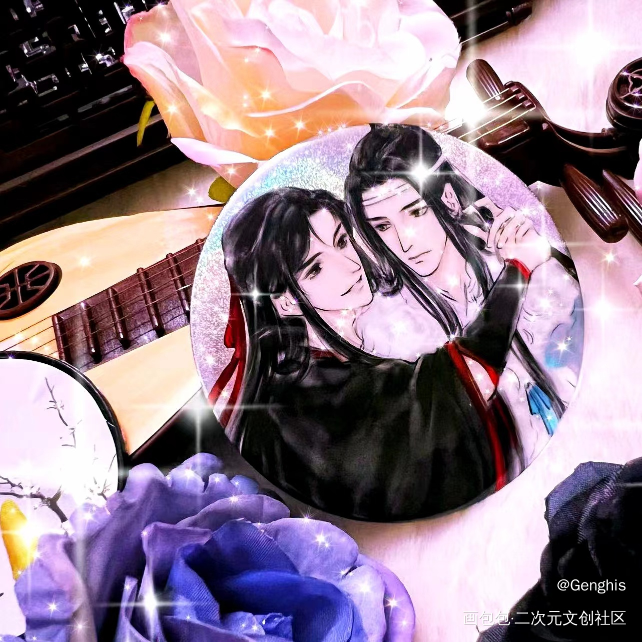 _魔道祖师蓝忘机·魔道祖师魏无羡·魔道祖师绘画作品