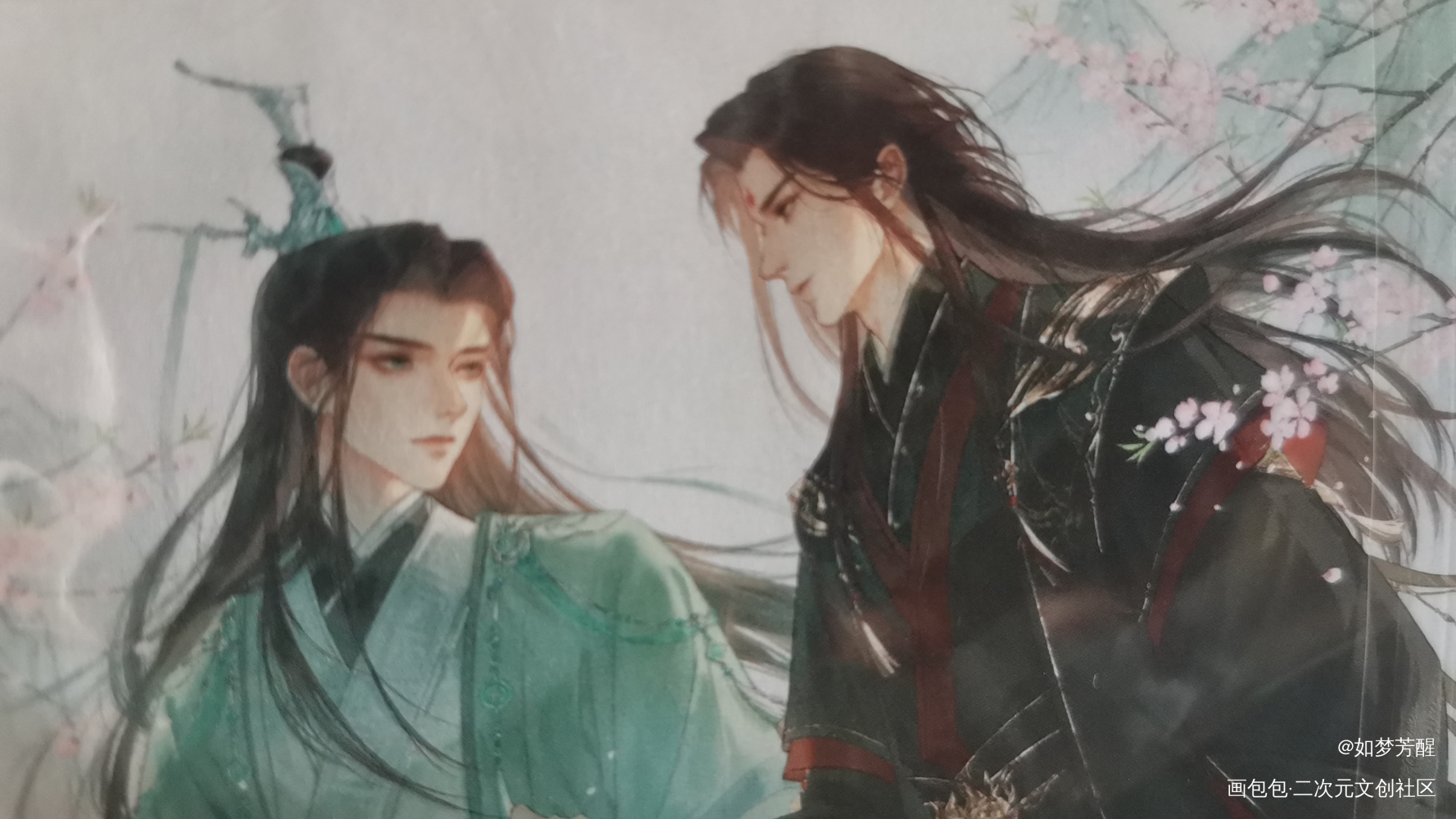 _人渣反派自救系统授权返图洛冰河·人渣反派自救系统沈清秋·人渣反派自救系统绘画作品