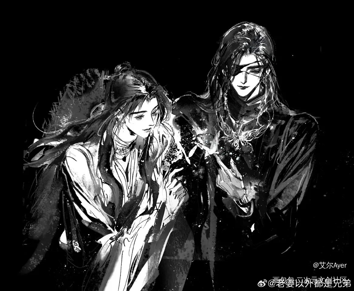 花怜_天官赐福花怜花城·天官赐福谢怜·天官赐福绘画作品