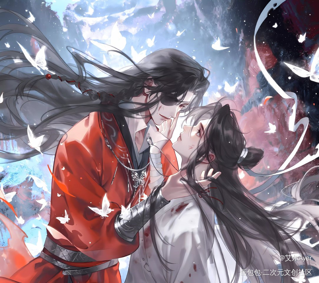 花怜_天官赐福花怜花城·天官赐福谢怜·天官赐福绘画作品