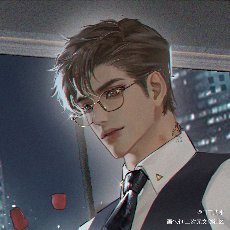 原顾_188男团原炀·针锋对决顾青裴·针锋对决绘画作品