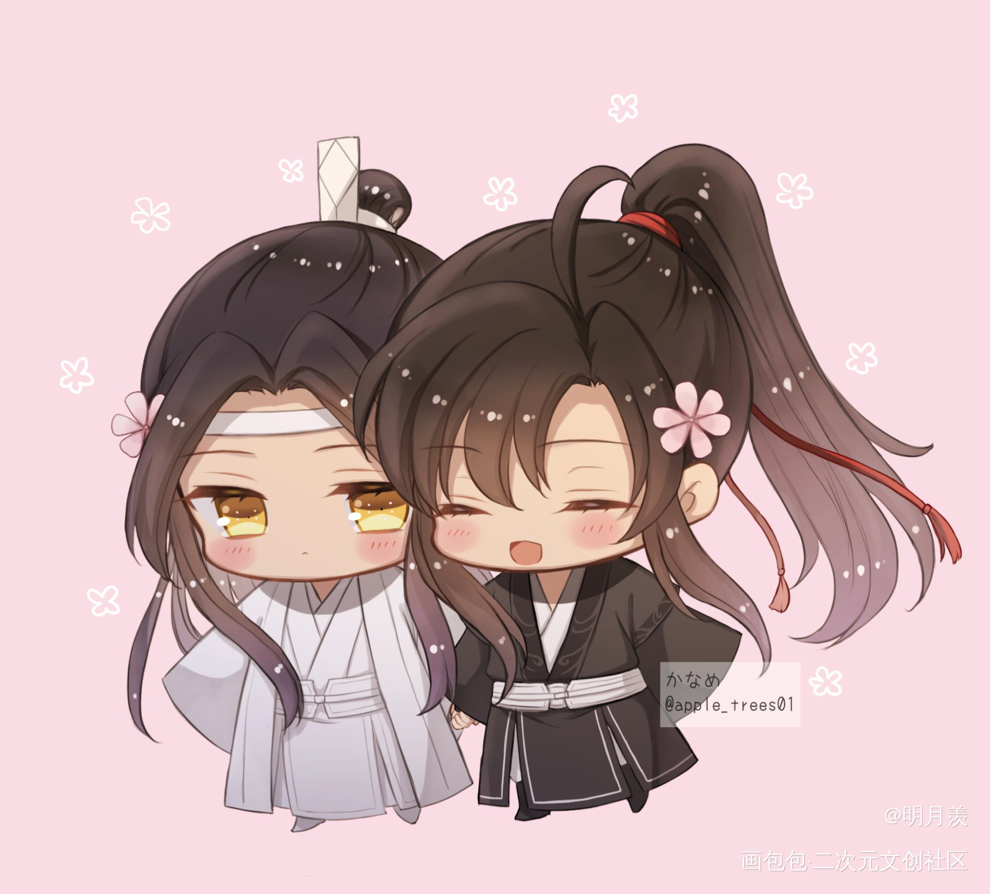 (*☻-☻*)(*¯︶¯*)_人渣反派自救系统天官赐福魔道祖师蓝忘机·魔道祖师魏无羡·魔道祖师绘画作品