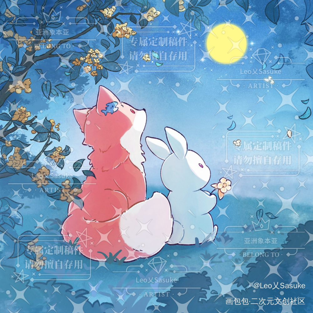 更稿子_拟兽小动物绘画作品