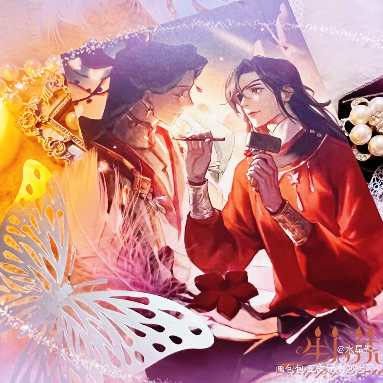 _天官赐福花城·天官赐福谢怜·天官赐福绘画作品