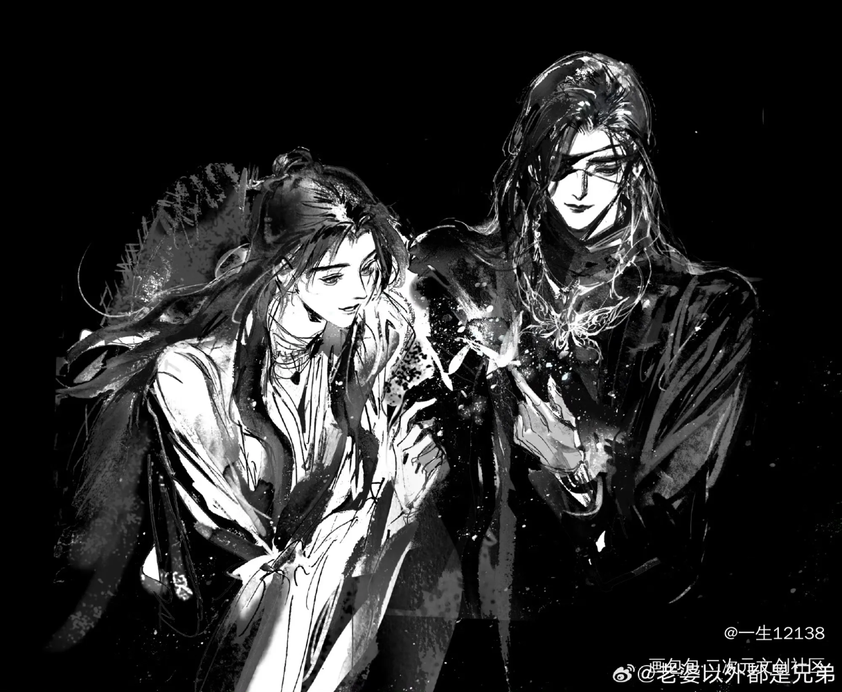 蝶恋花_天官赐福花城·天官赐福谢怜·天官赐福绘画作品