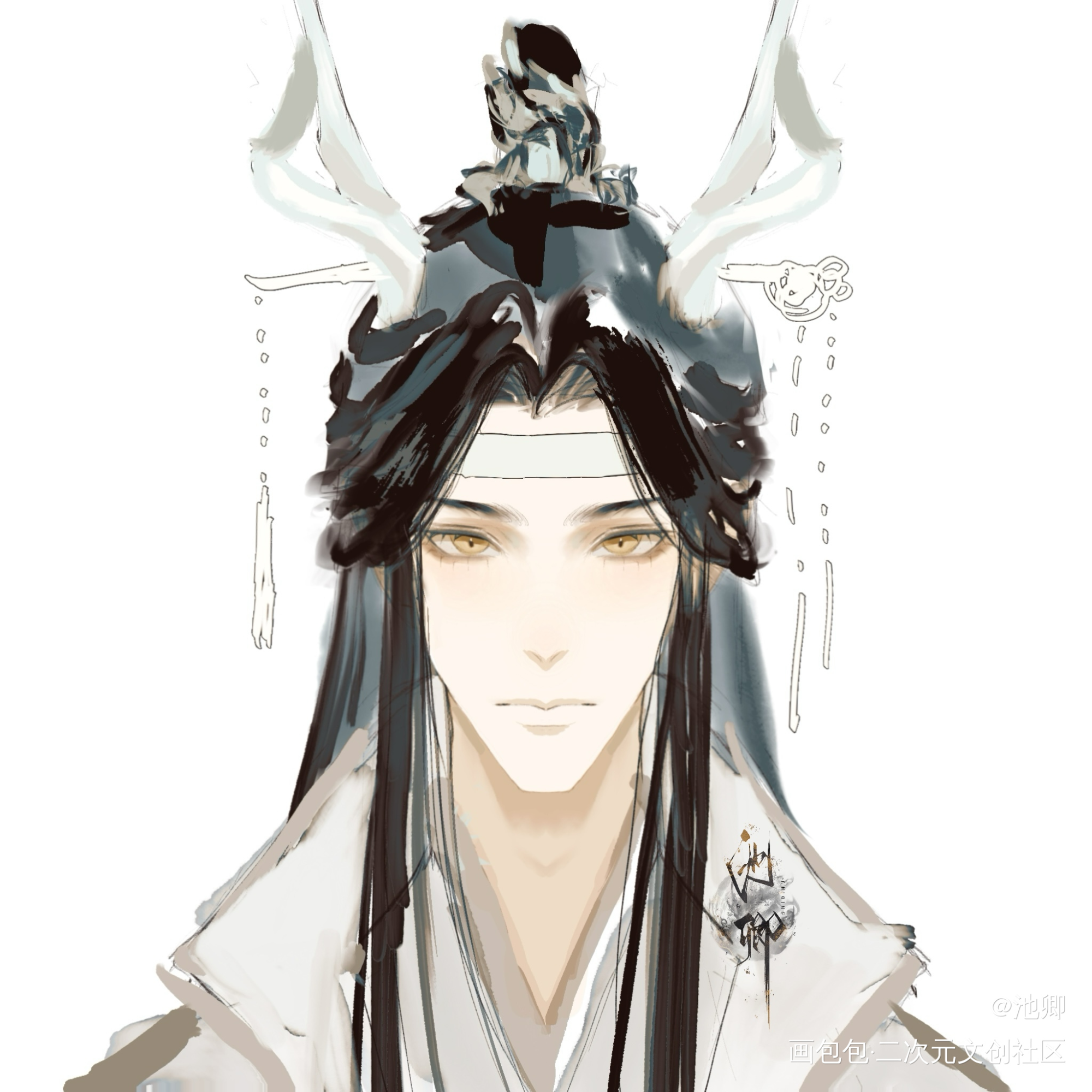 _魔道祖师忘羡绘画作品