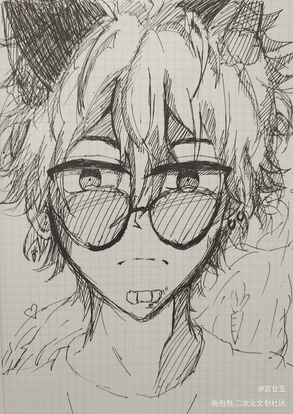 摸鱼万岁！_偶像梦幻祭天城燐音燐尼椎名丹希绘画作品