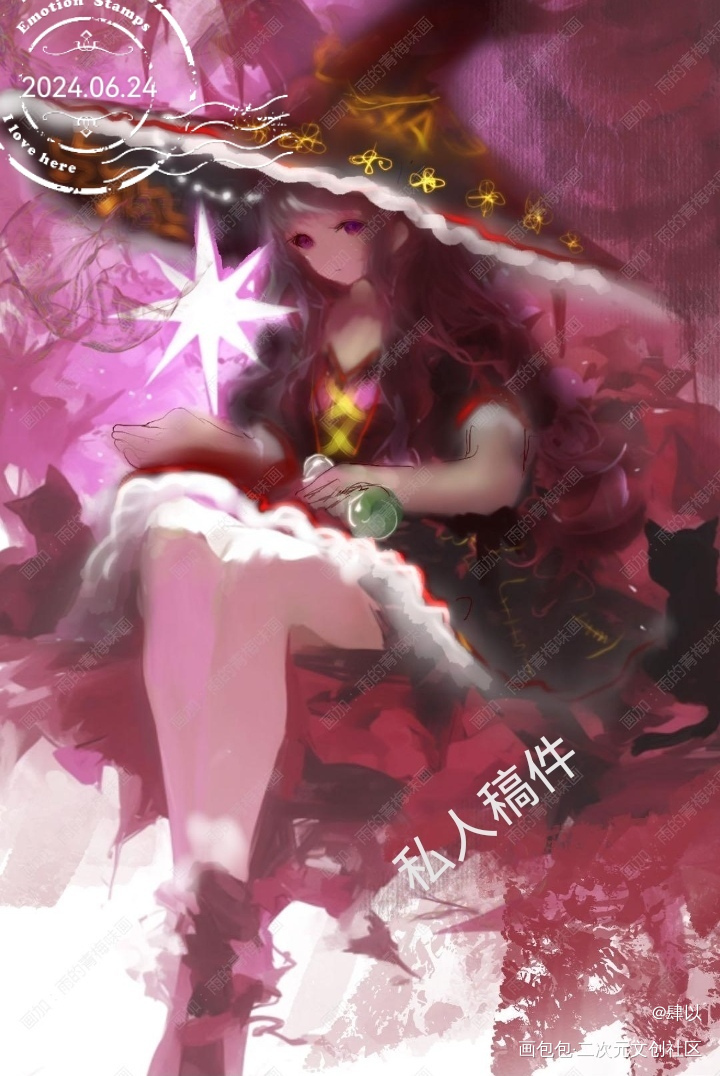 20块的氛围稿_我在惊悚游戏里封神绘画作品