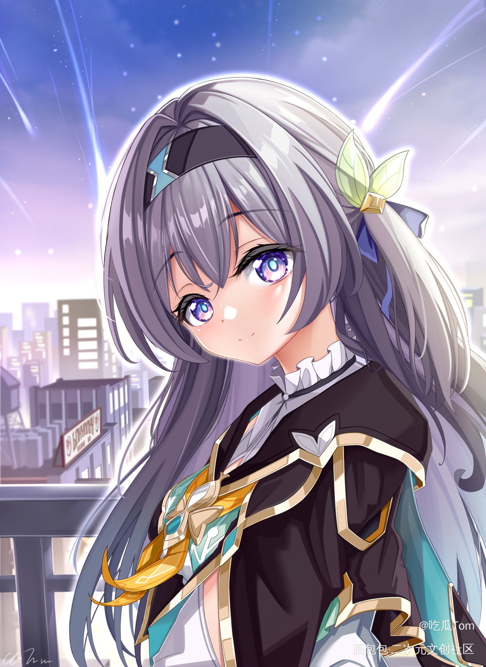 流萤_崩坏星穹铁道流萤绘画绘画作品