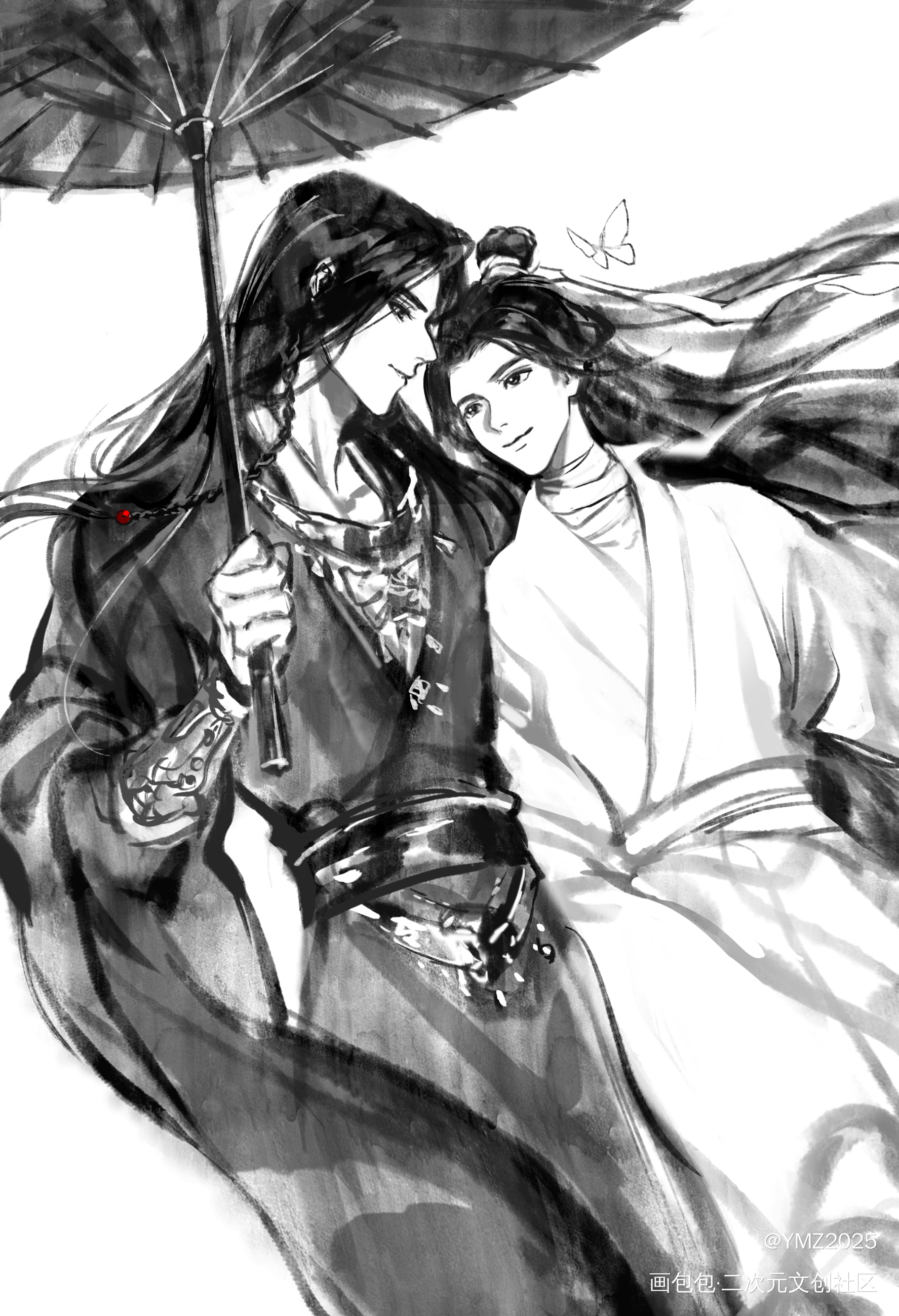 花怜_天官赐福绘画作品