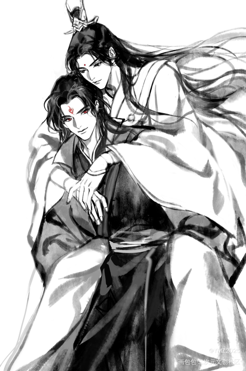 冰秋_魔道祖师绘画作品