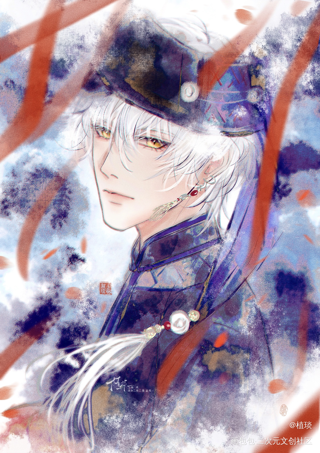 朝花_光与夜之恋齐司礼创作日常画画绘画作品