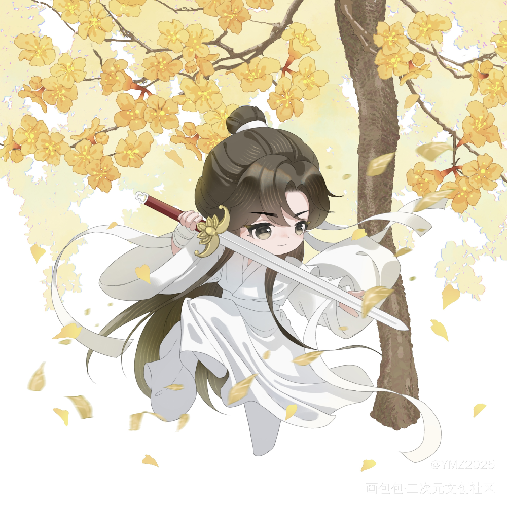 花怜生贺头像_天官赐福绘画作品