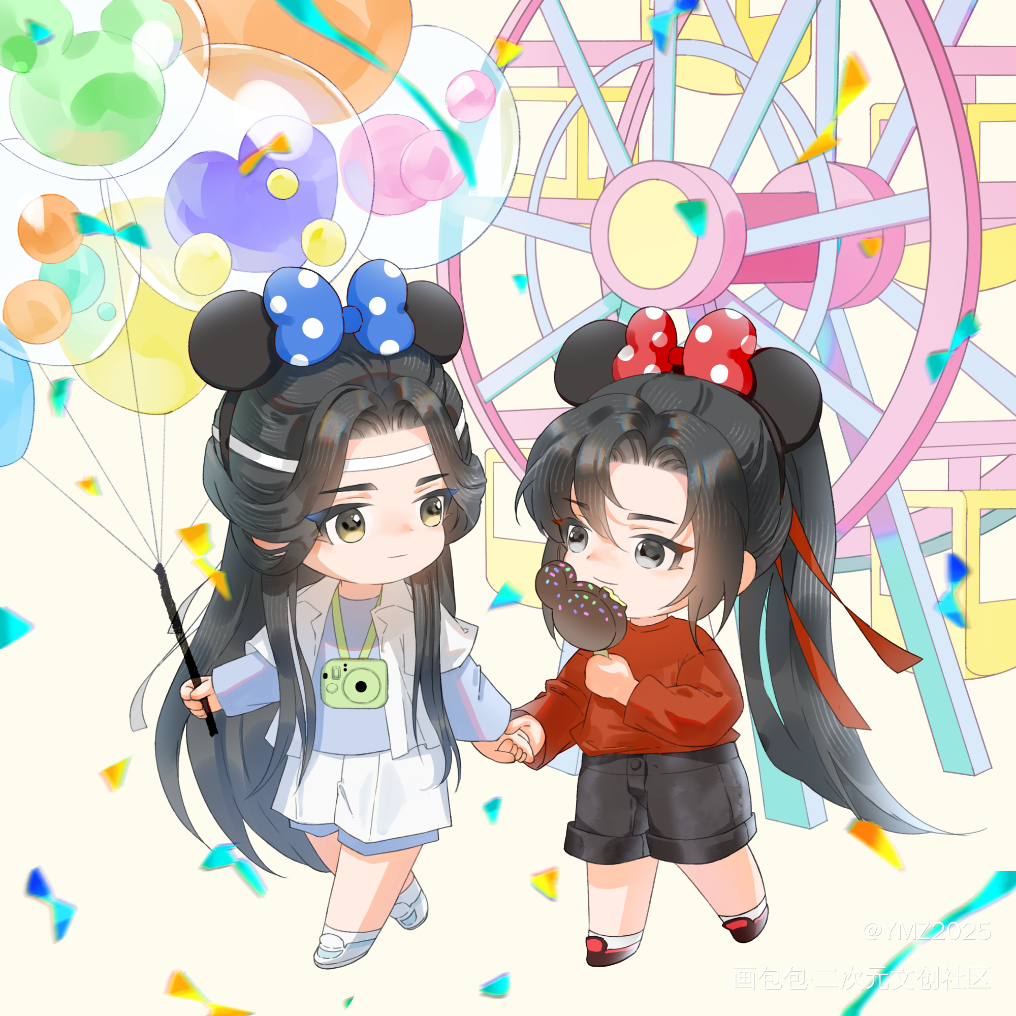 一组忘羡宝宝_魔道祖师绘画作品