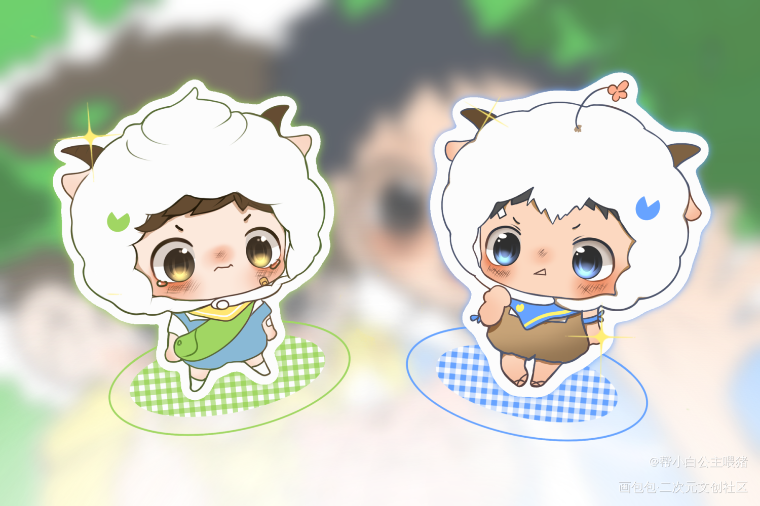 🐑_小白杨188男团白新羽俞风城绘画作品