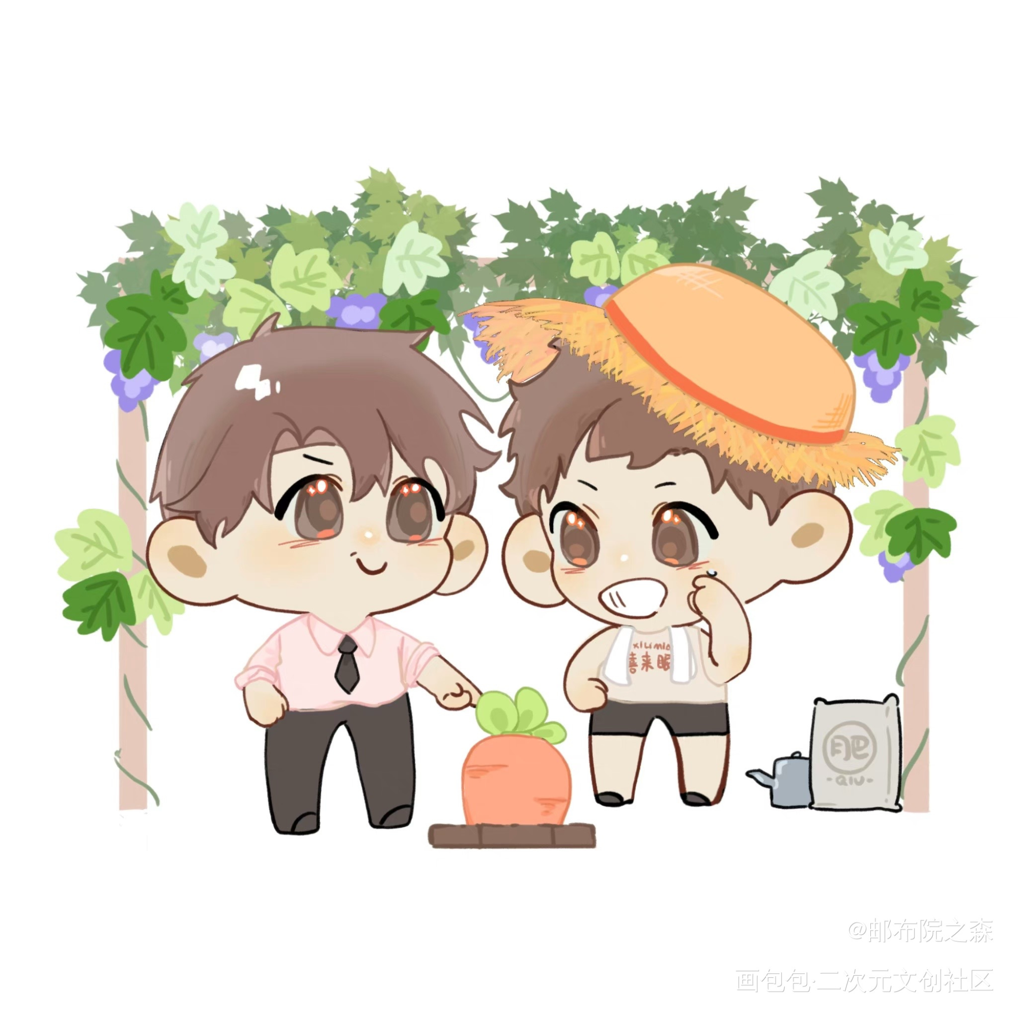 夏日小剧场_盗墓笔记吴邪·盗墓笔记解雨臣·盗墓笔记绘画作品