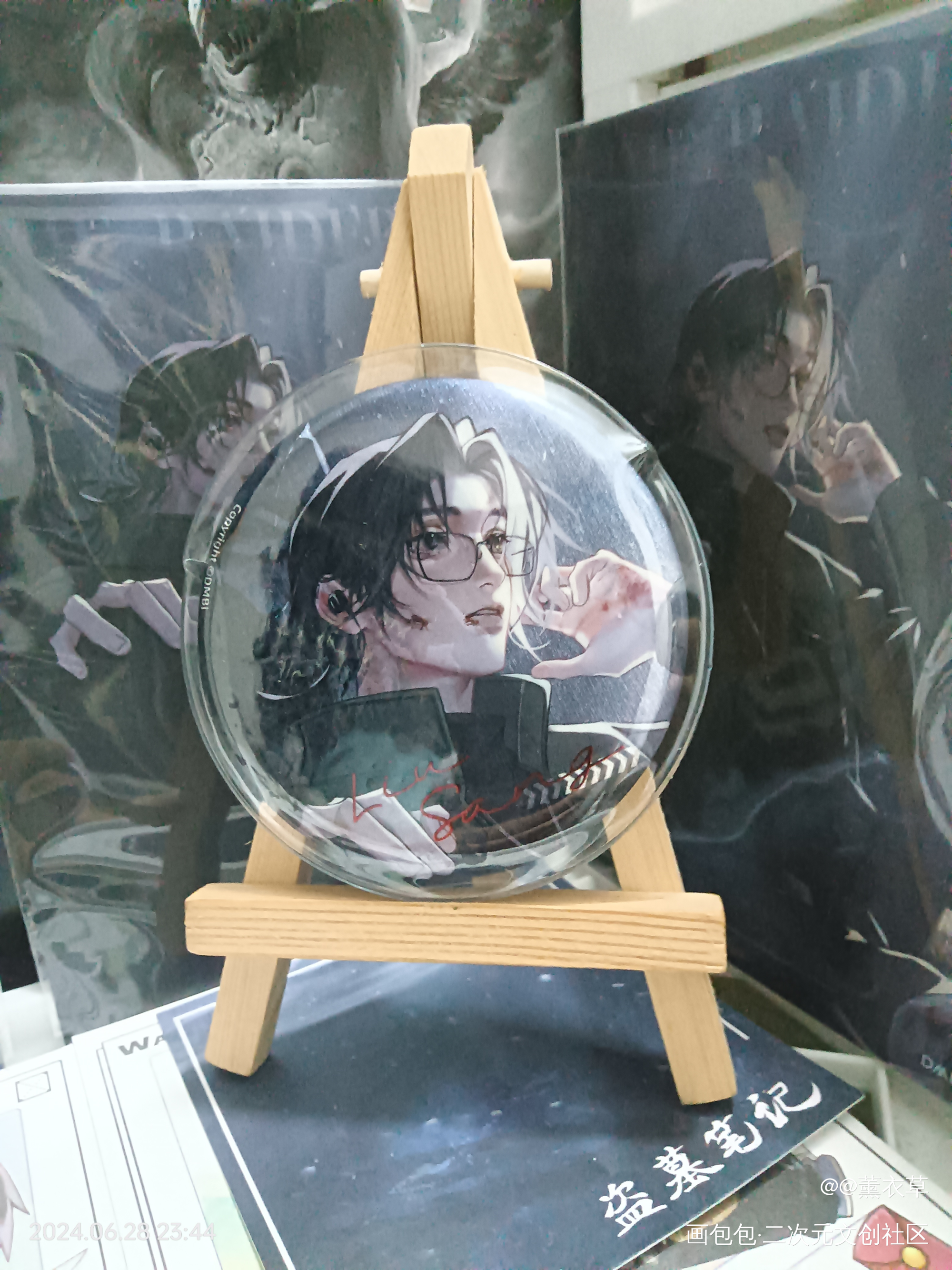 _盗墓笔记站外返图刘丧绘画作品