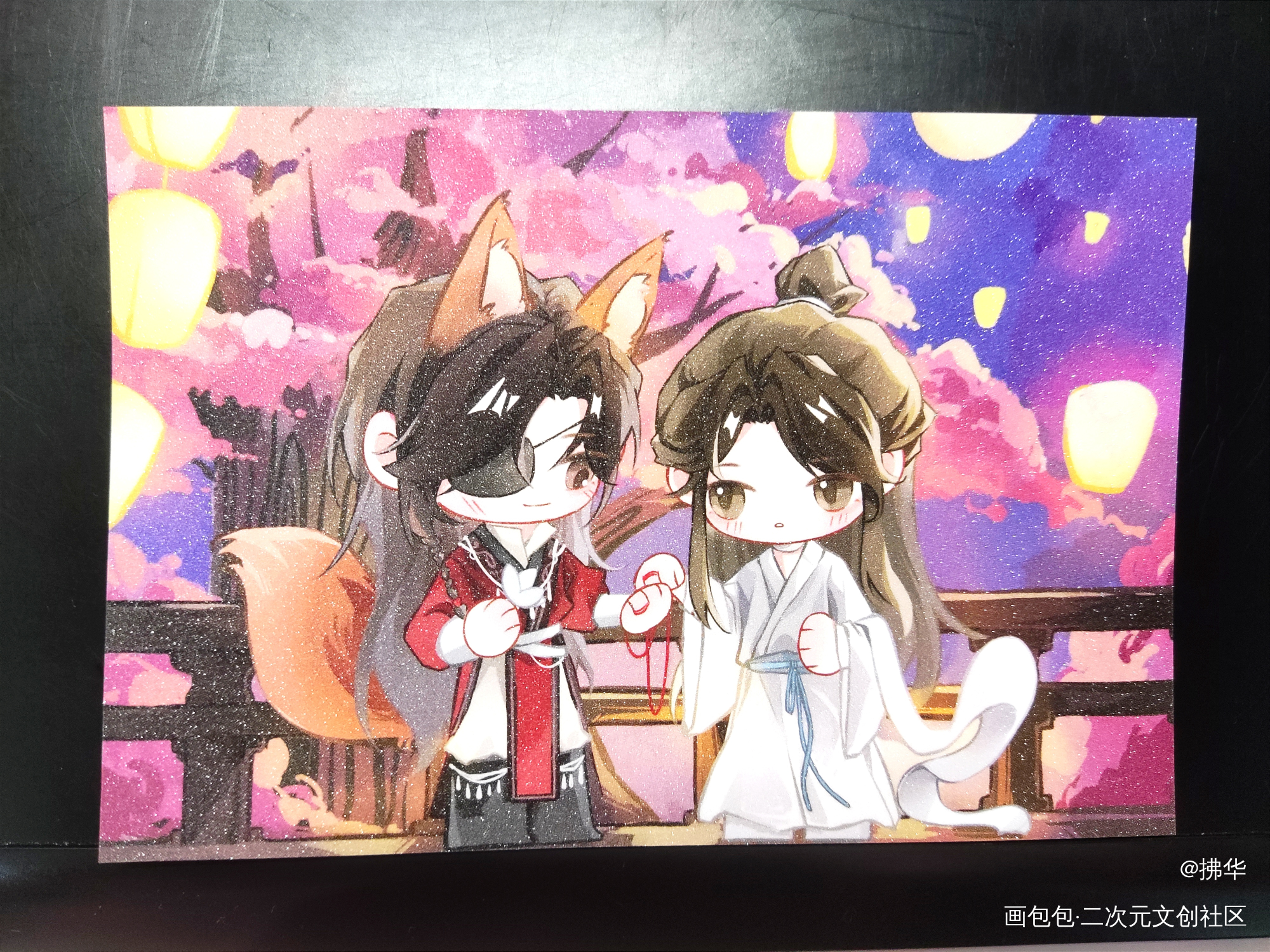 _天官赐福无料返图花城·天官赐福谢怜·天官赐福绘画作品
