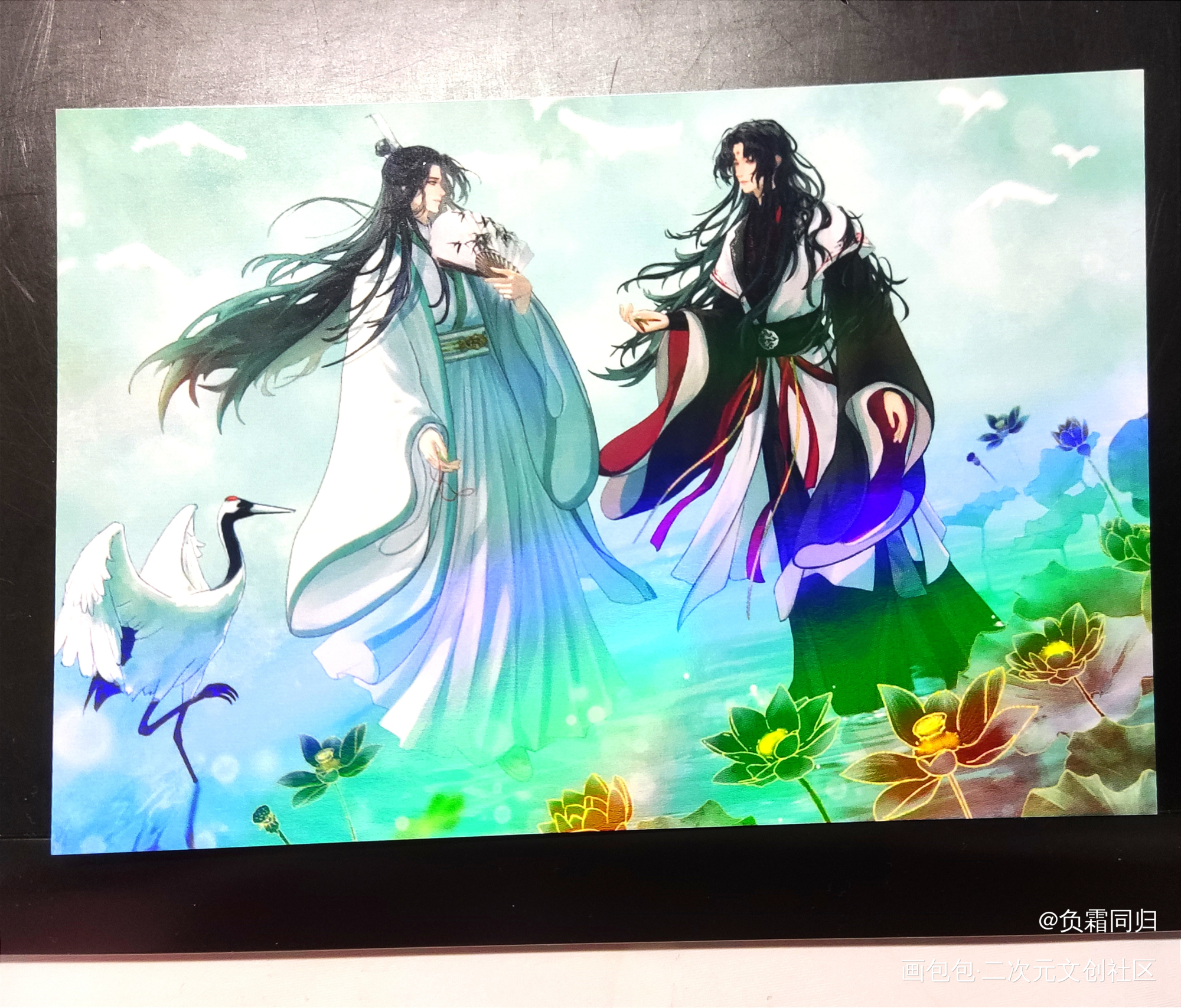 _人渣反派自救系统授权返图洛冰河·人渣反派自救系统沈清秋·人渣反派自救系统绘画作品