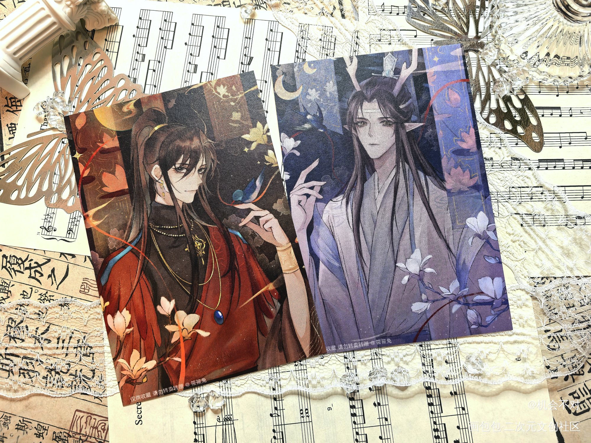 _魔道祖师蓝忘机·魔道祖师魏无羡·魔道祖师绘画作品