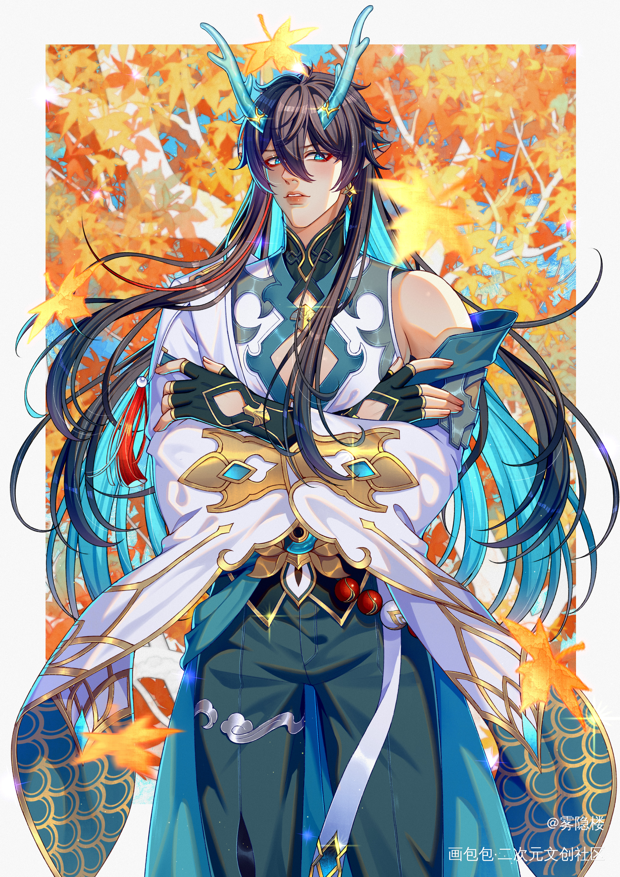 饮月君～_崩坏星穹铁道饮月绘画作品