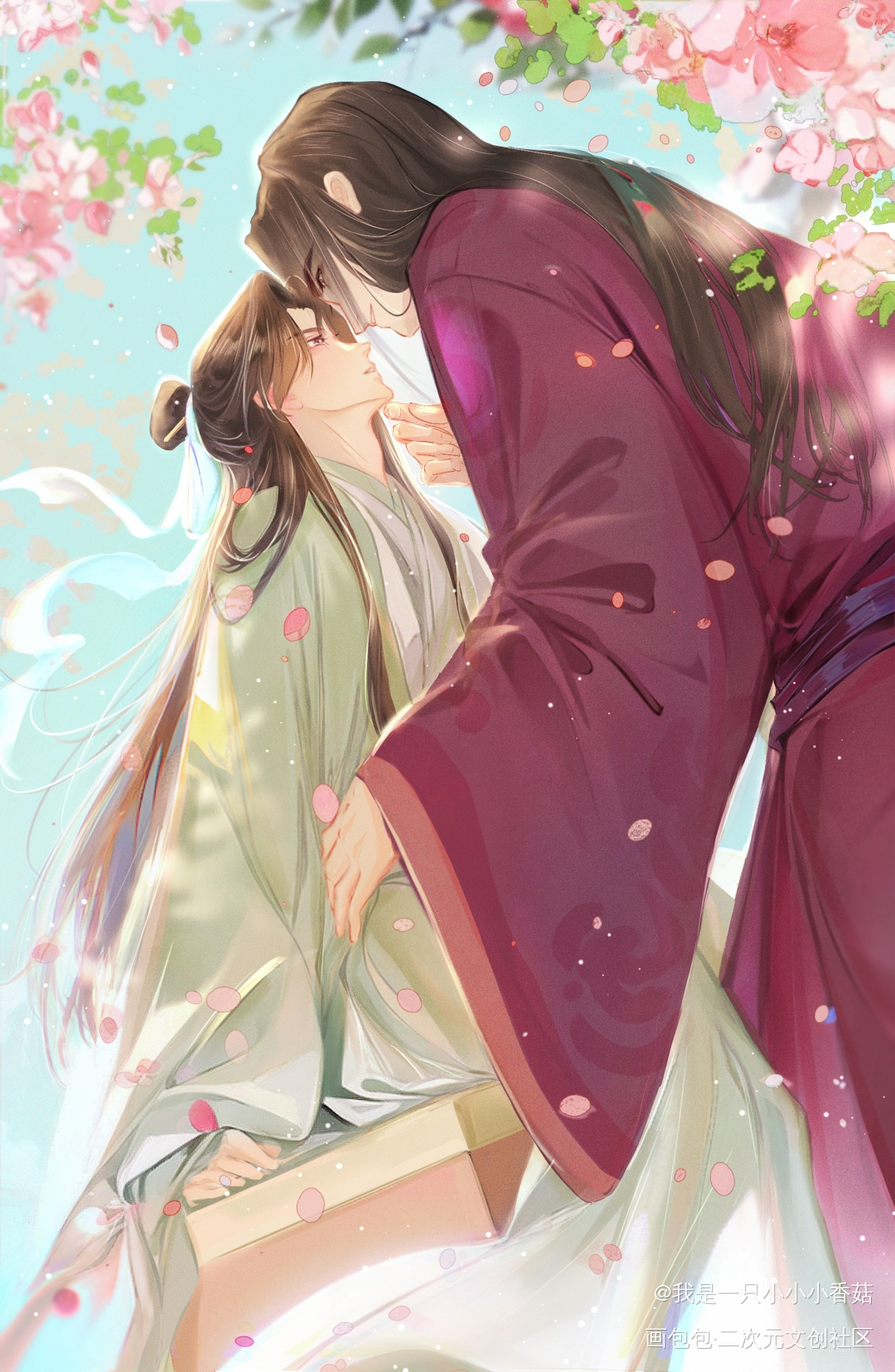 一亲芳泽_山河剑心千秋晏沈绘画作品