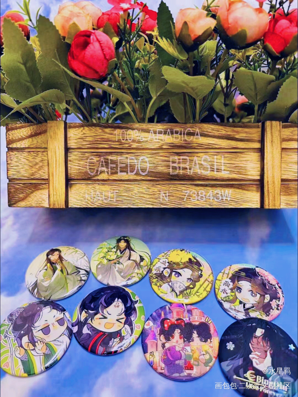 _人渣反派自救系统花城·天官赐福谢怜·天官赐福洛冰河·人渣反派自救系统沈清秋·人渣反派自救系统绘画作品