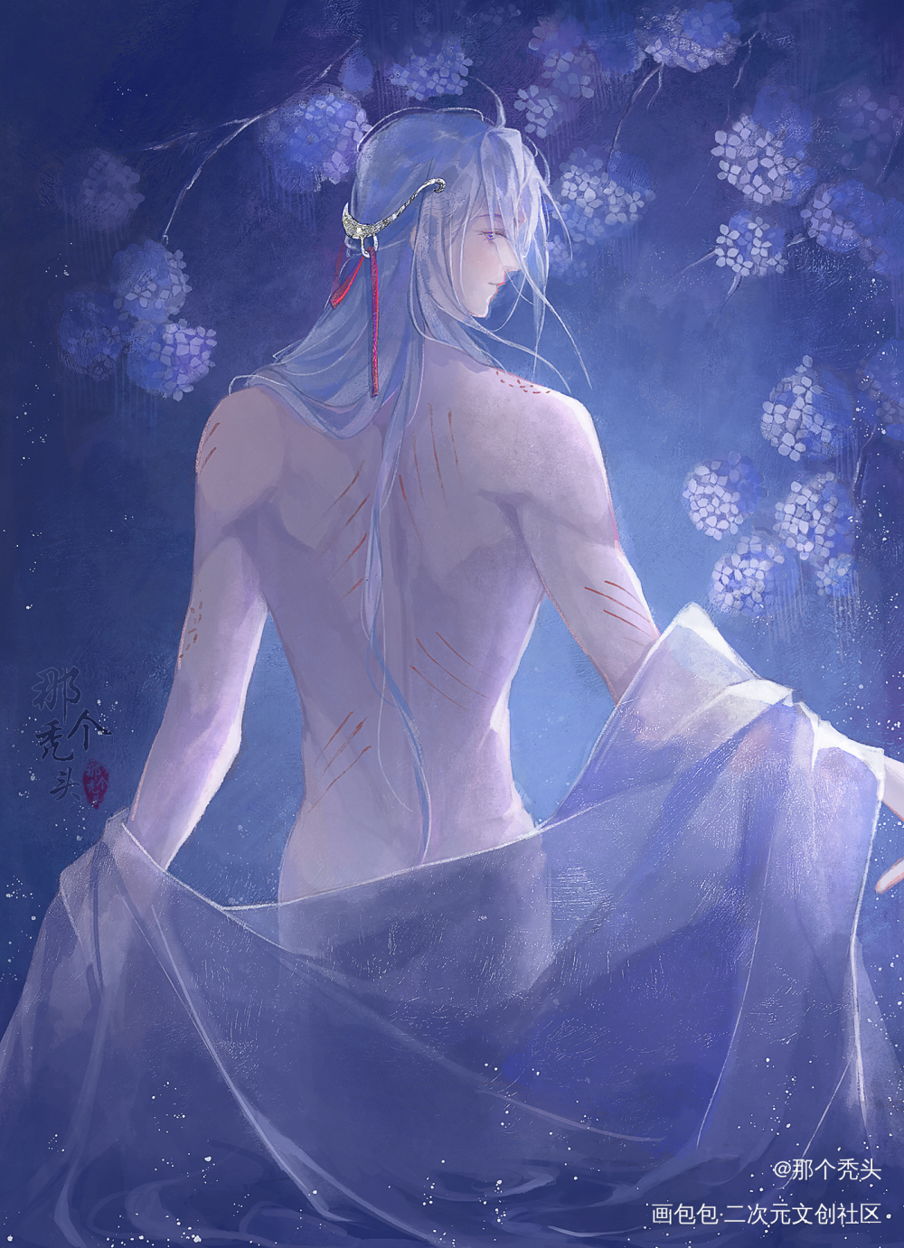 勾引_古风插画古风插画插画绘画自家孩子自家oc古风男绘画作品