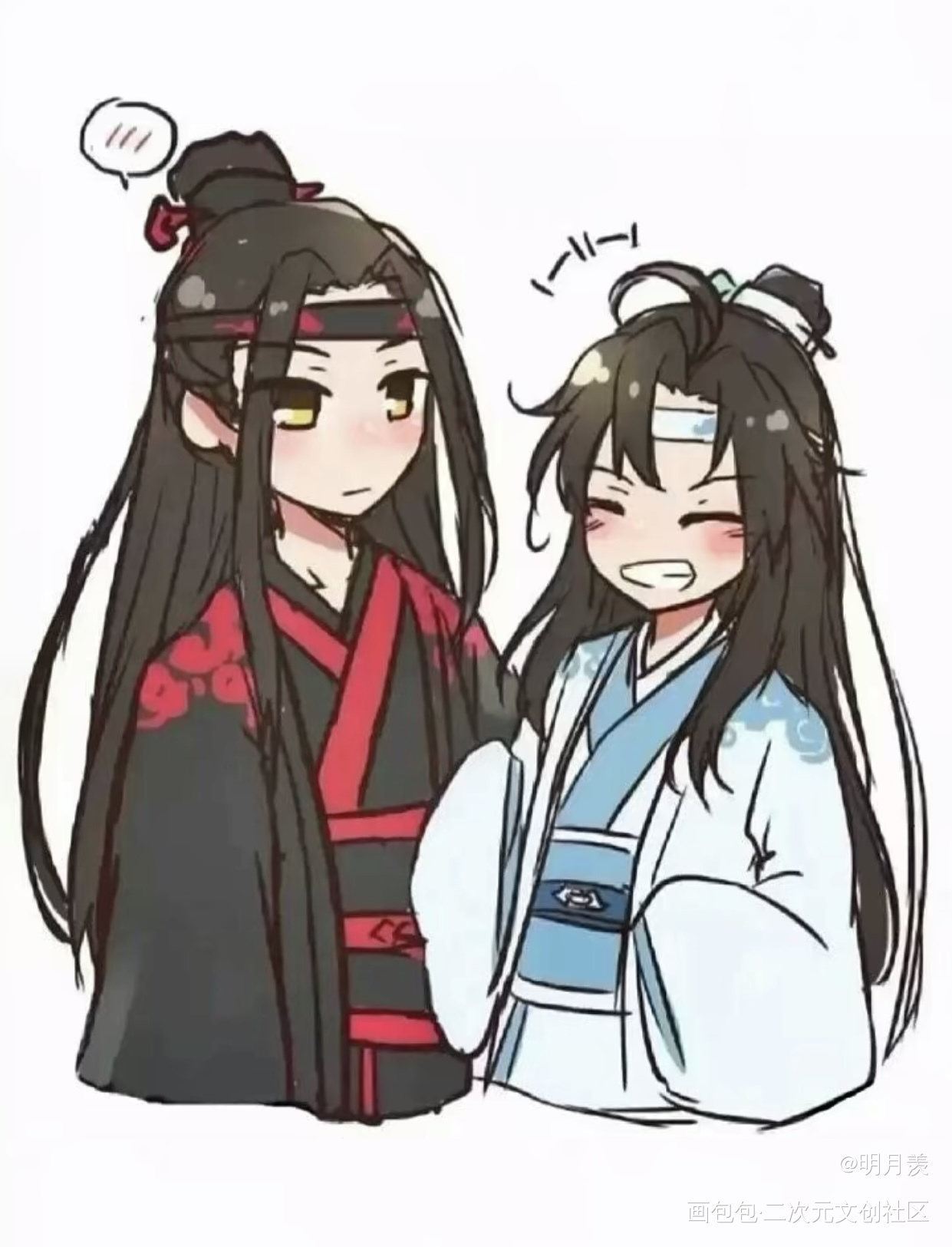 叽宝羡宝_人渣反派自救系统天官赐福魔道祖师花城·天官赐福谢怜·天官赐福洛冰河·人渣反派自救系统沈清秋·人渣反派自救系统蓝忘机·魔道祖师魏无羡·魔道祖师绘画作品