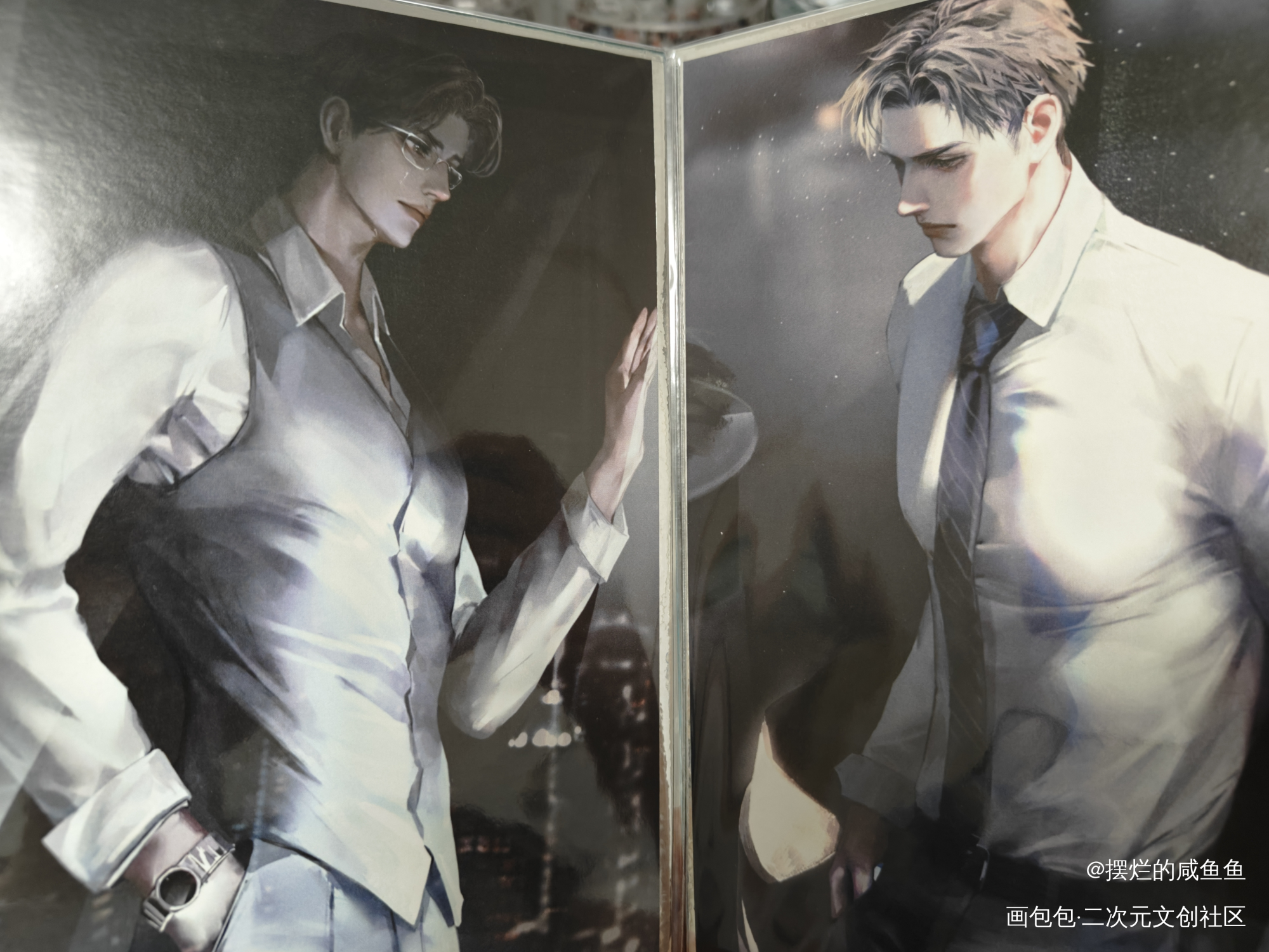 _188男团授权返图原顾原炀·针锋对决顾青裴·针锋对决绘画作品
