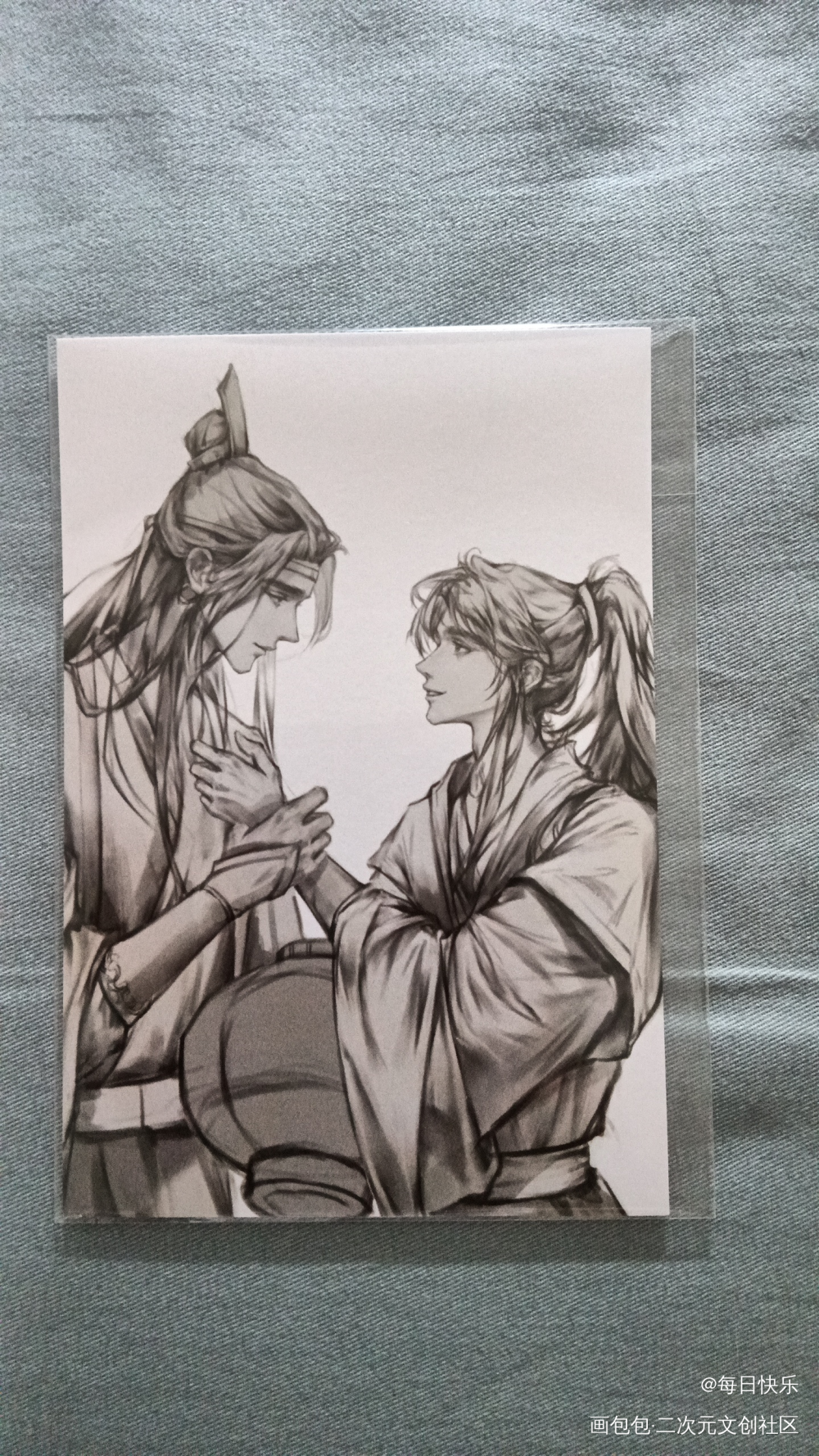 _魔道祖师授权返图日常碎碎念蓝忘机·魔道祖师魏无羡·魔道祖师绘画作品