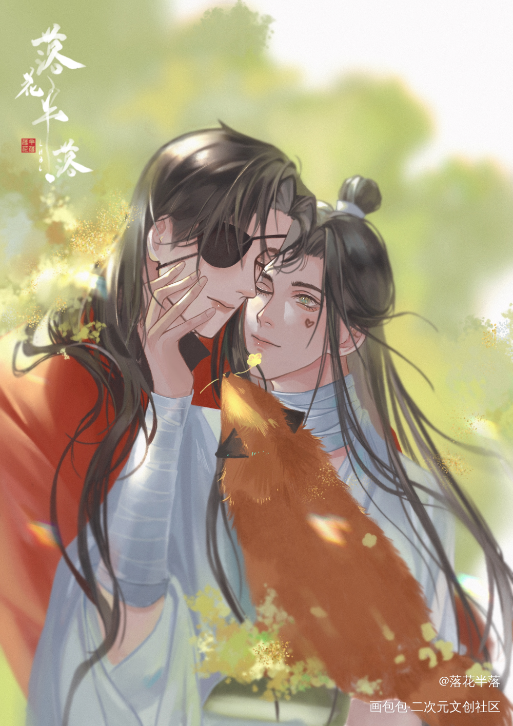花怜_天官赐福绘画作品