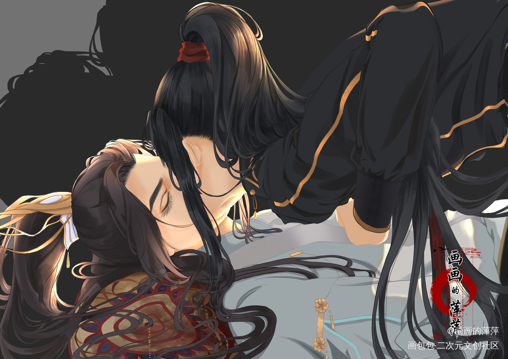 本座想要你_二哈和他的白猫师尊燃晚燃晚长长久久绘画作品