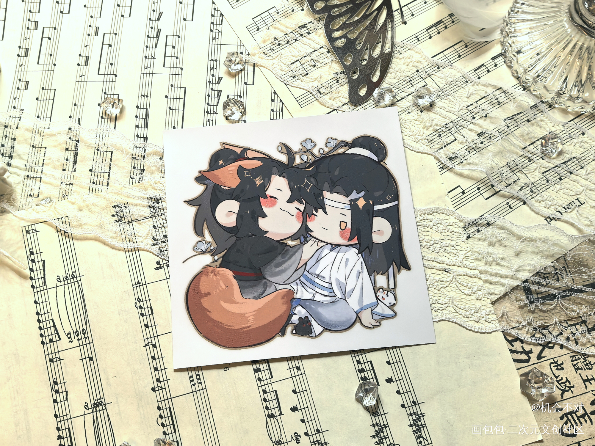 _魔道祖师蓝忘机·魔道祖师魏无羡·魔道祖师绘画作品