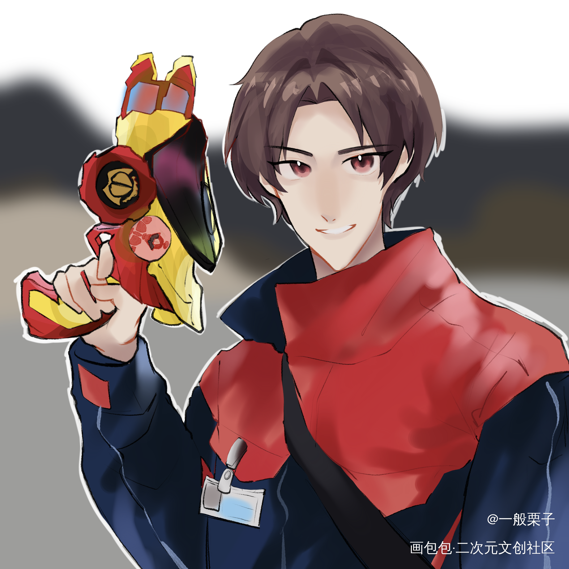 来点_桃井太郎樋口幸平人物练习平涂暴太郎战队咚兄弟绘画作品