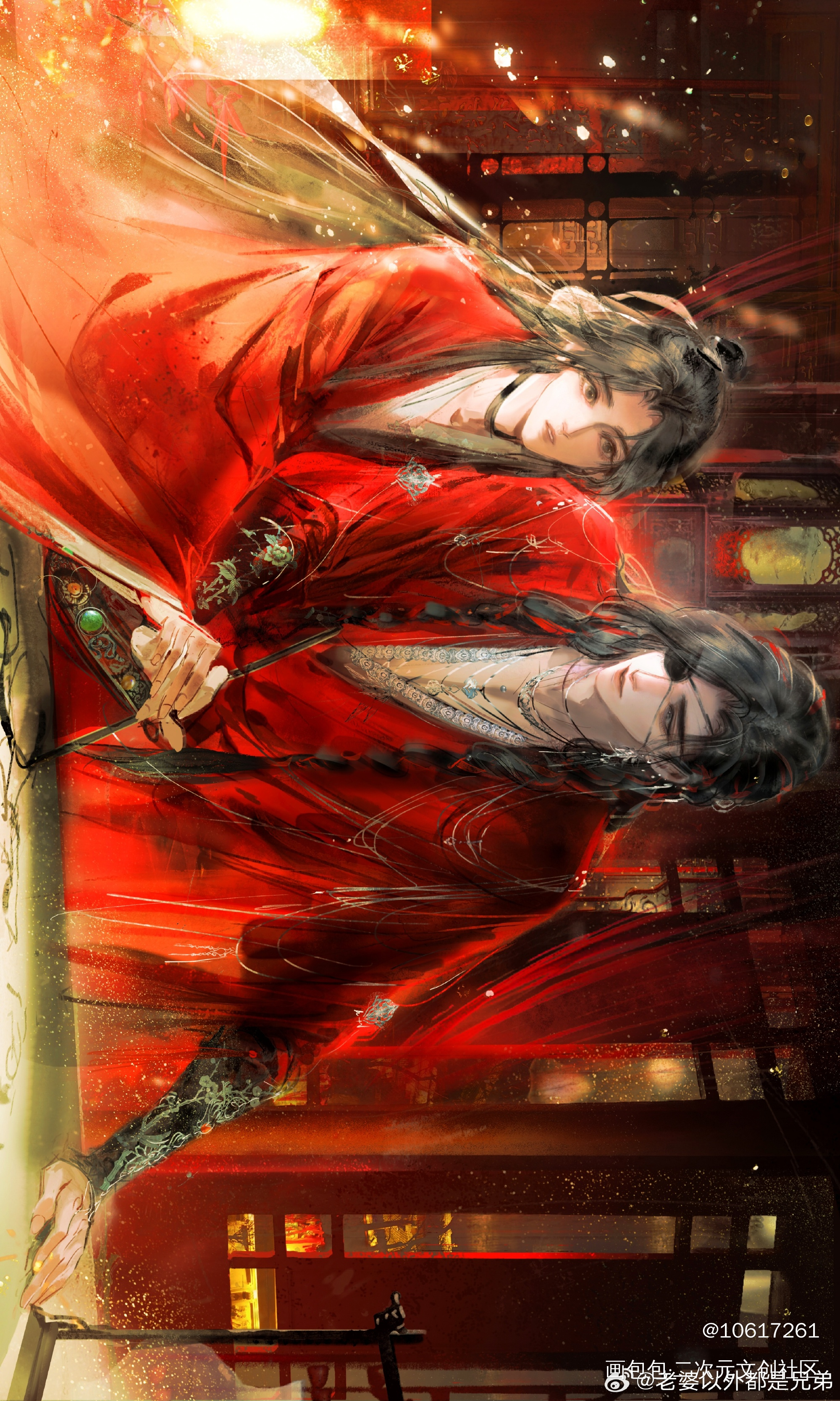 _天官赐福绘画作品