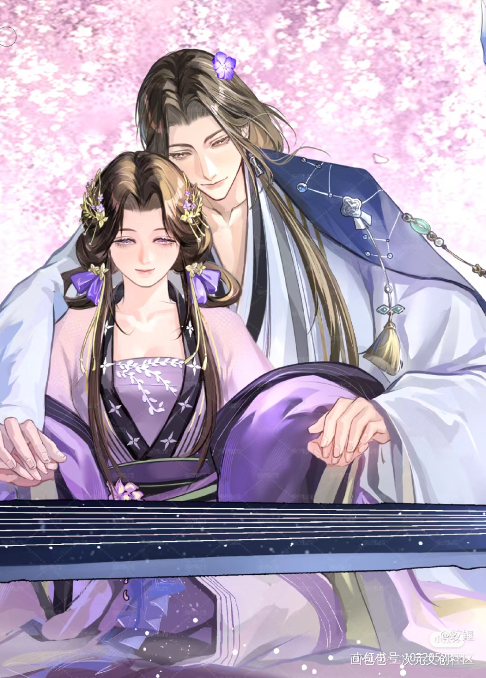 【瑜乔】哥嫂饭_代号鸢手绘古风代号鸢小乔代号鸢周瑜绘画作品