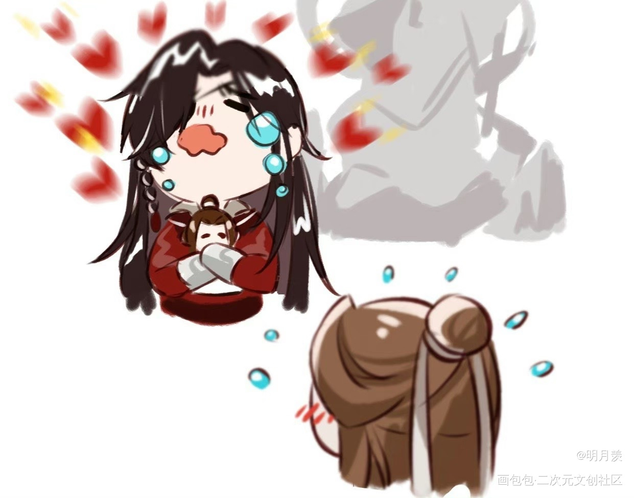 _人渣反派自救系统天官赐福魔道祖师花城·天官赐福谢怜·天官赐福洛冰河·人渣反派自救系统沈清秋·人渣反派自救系统蓝忘机·魔道祖师魏无羡·魔道祖师绘画作品