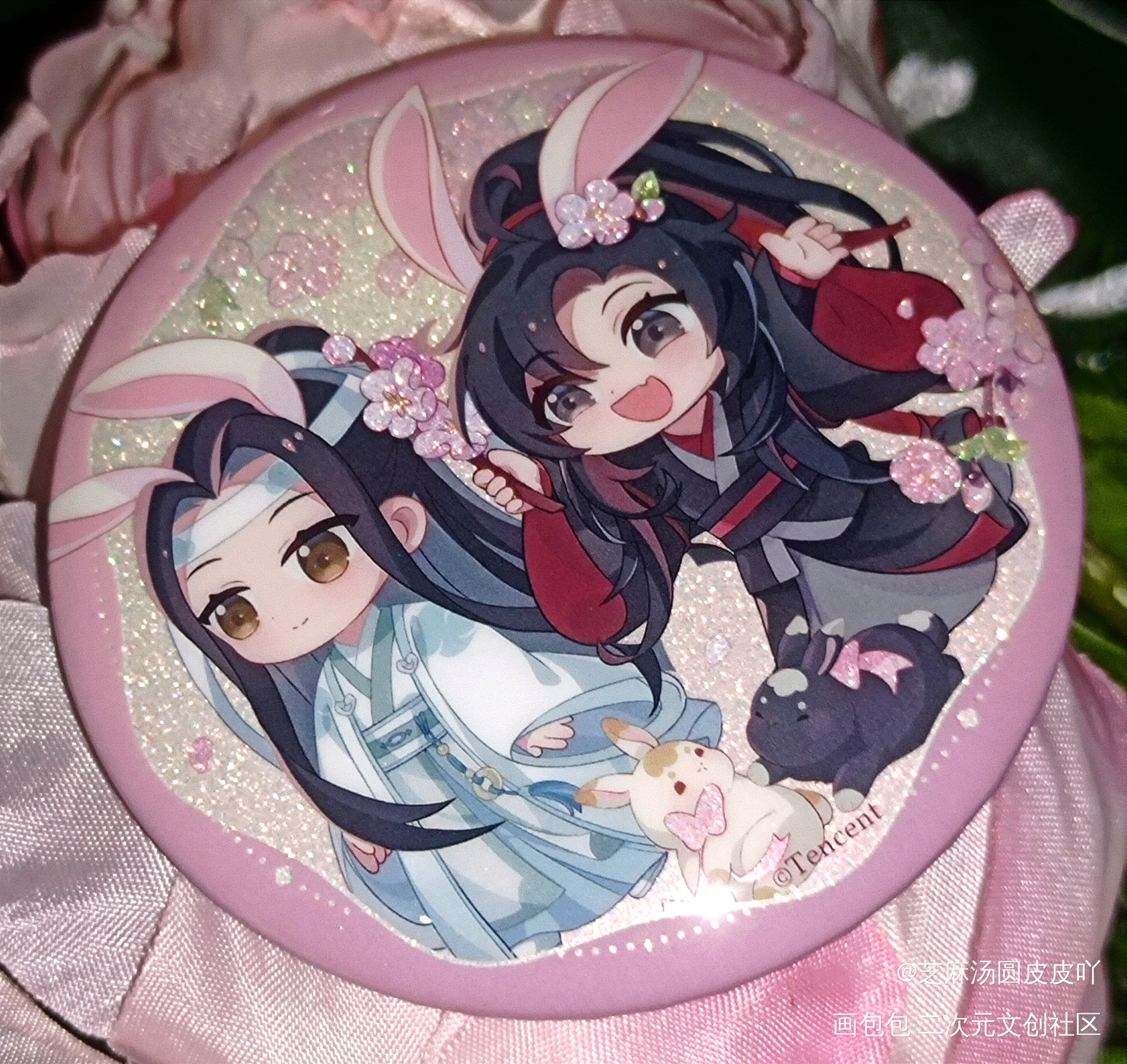 赏花~_魔道祖师忘羡蓝忘机·魔道祖师魏无羡·魔道祖师绘画作品