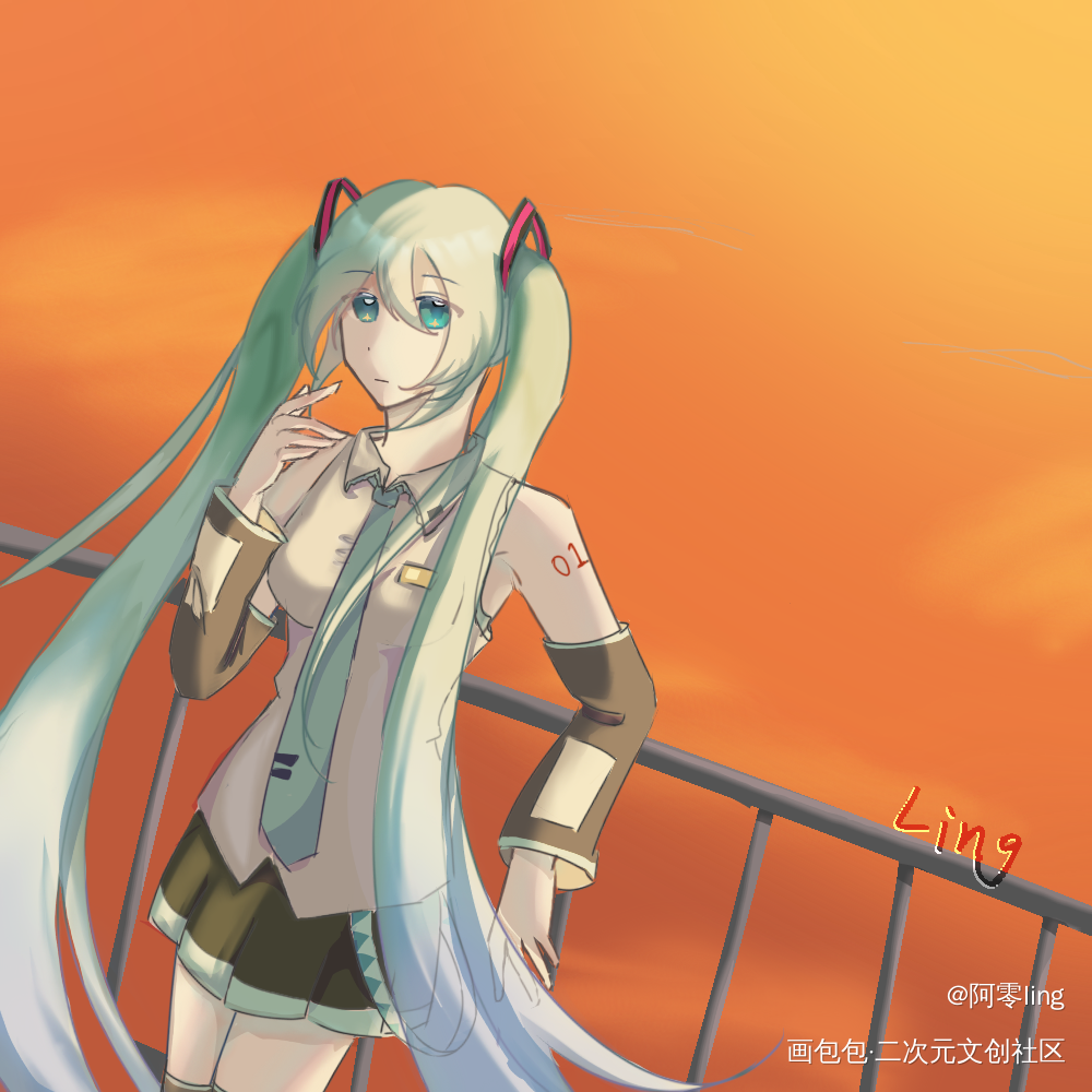 初音未来_初音未来绘画作品
