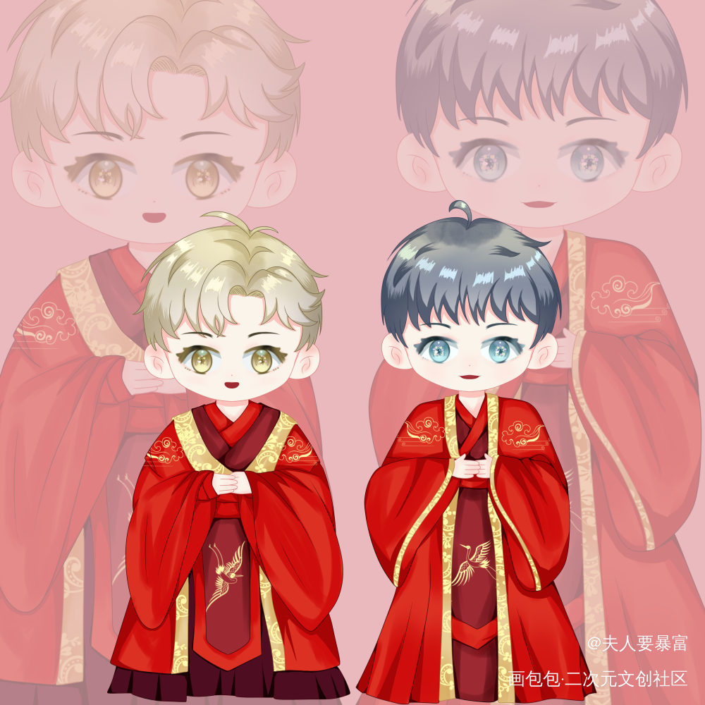 李简——中式婚礼_你却爱着一个傻逼188男团李简简隋英Q版绘画作品